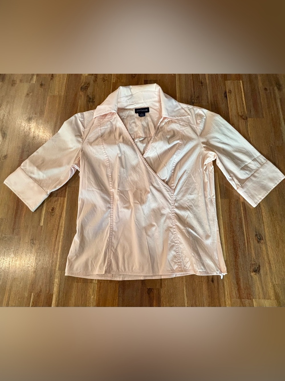 Ann Taylor Light Yellow Blouse with Collar
